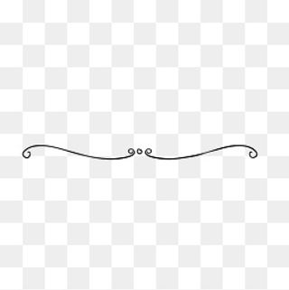 黑色时尚勾勒装饰分割线,免抠元素