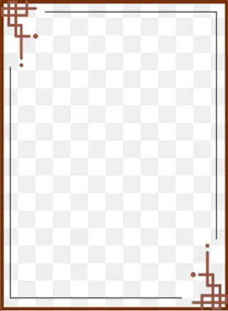 中国风中式简约方框元素下载