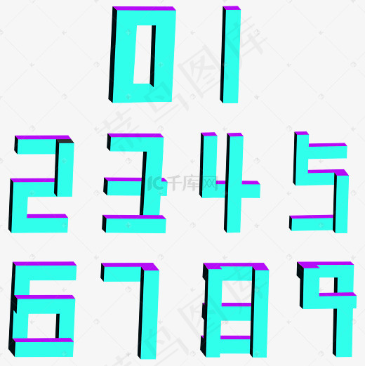 菜鸟图库纪念碑谷立体数字