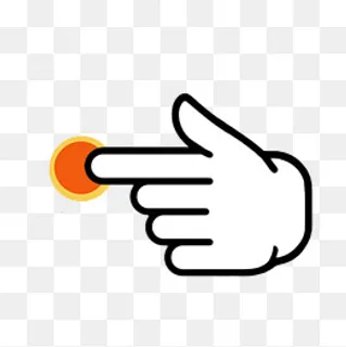 手绘卡通点击按钮图标,免抠元素 手绘卡通点击按钮图标,免抠元素