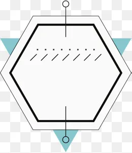 手绘五边形,免抠元素(596*687px)