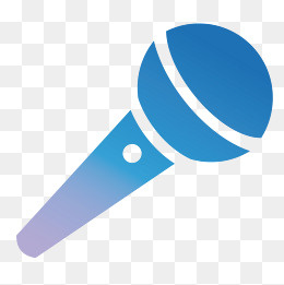 时尚炫彩渐变话筒UI设计,免抠元素