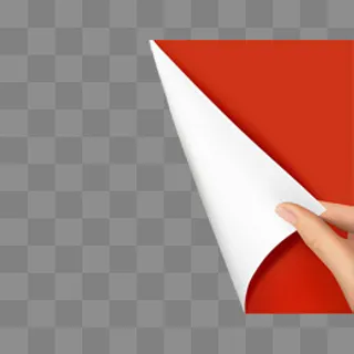 实物翻页图案,免抠元素