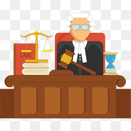 上庭开庭的大法官,免抠元素
