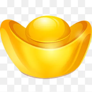 矢量卡通风格金元宝,免抠元素 矢量卡通风格金元宝,免抠元素