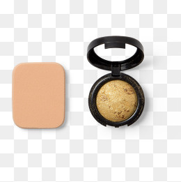 日常彩妆化妆工具粉饼盒素材,免抠元素