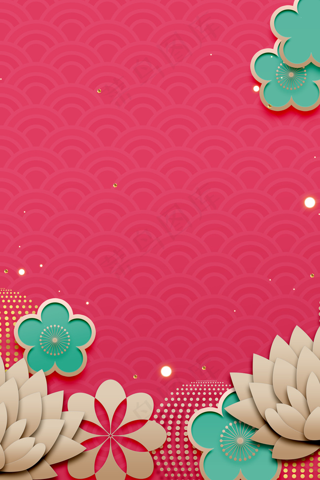 2018年狗年3D海报设计背景图片素材