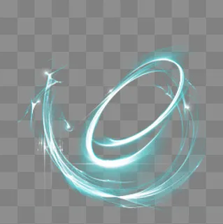 彩色炫光酷炫元素,免抠元素