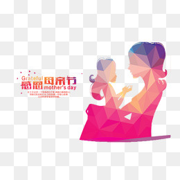 感恩母亲节装饰图,免抠元素