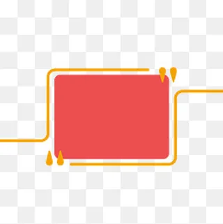 几何形状对话框信息框彩色红黄,免抠元素