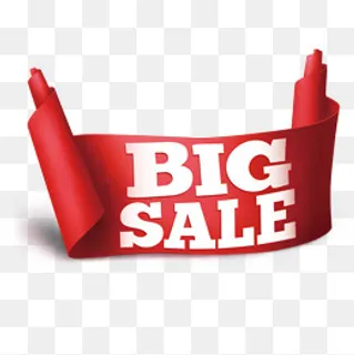 红色sale标签,免抠元素