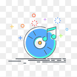 矢量手绘卡通音乐,免抠元素