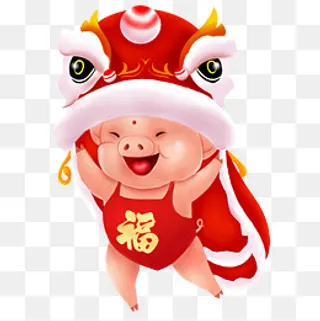 卡通小猪PNG下载,免抠元素