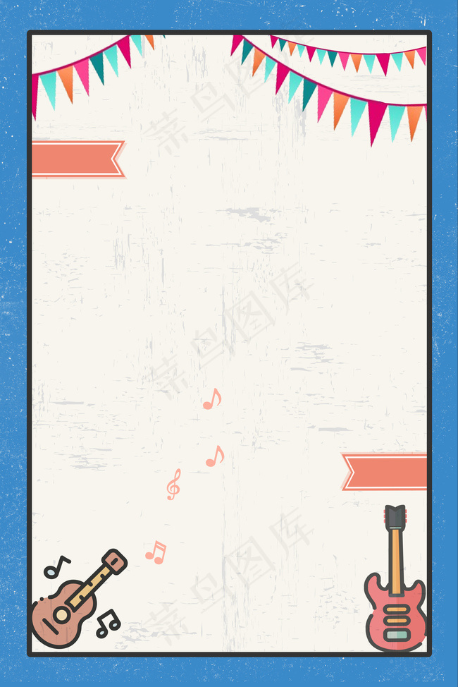 简约音符乐器边框背景背景图片素材,背景元素