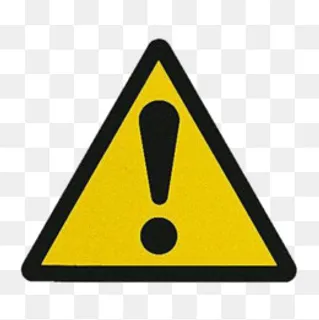 黄色警告提示安全防范标志,免抠元素