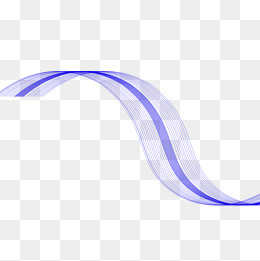 线条不规则图形天蓝丝绸,免抠元素