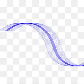 线条不规则图形天蓝丝绸,免抠元素