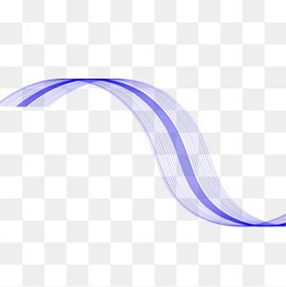 线条不规则图形天蓝丝绸,免抠元素