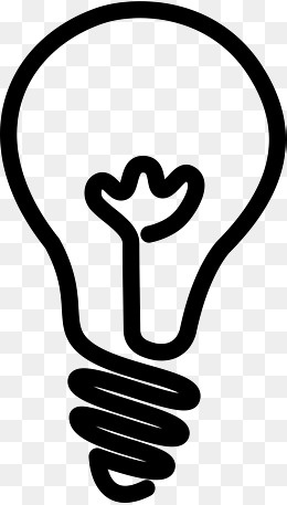 手绘灯泡,免抠元素