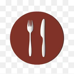 酒店餐厅标识指示牌刀叉餐具,免抠元素(2000*2000px)