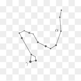 星座不规则图形笔刷,免抠元素