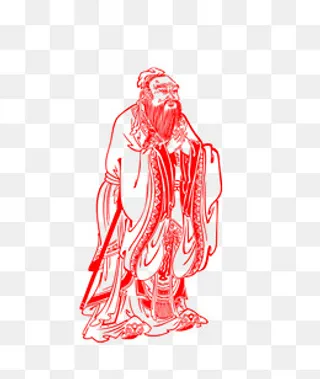 孔子画像,免抠元素
