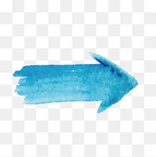 蓝色水彩三角形,免抠元素