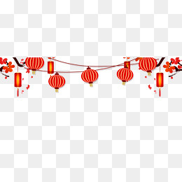 春节海报灯笼装饰