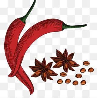 八角辣椒,免抠元素