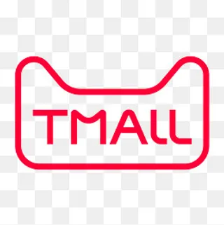 红色圆弧天猫双11logo,免抠元素