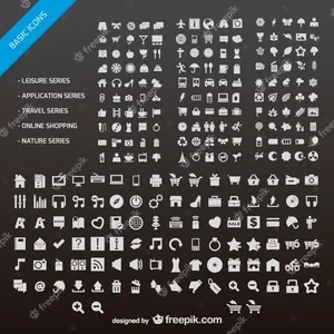 网站图标集eps,ai矢量模版下载