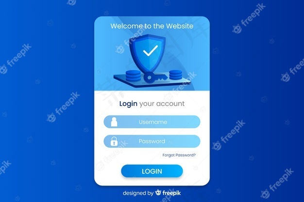 使用平面设计登录登录页面eps,ai矢量模版下载