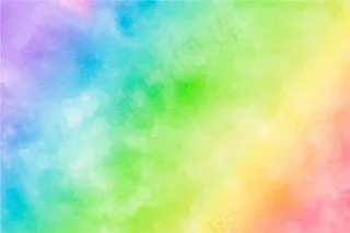 彩色水彩彩虹背景