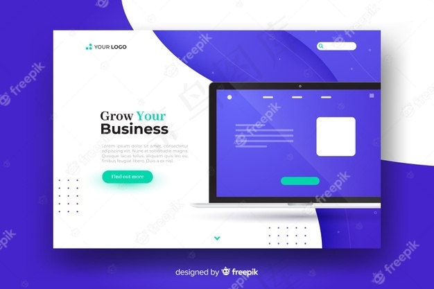 业务概念登录页eps,ai矢量模版下载