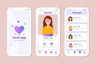 约会应用界面概念