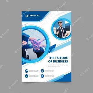 带照片的商务宣传单,DM传单模板
