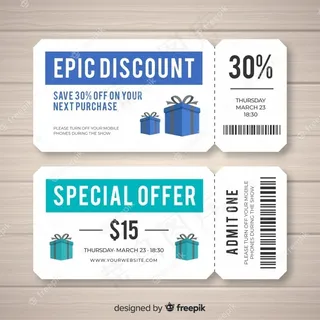 销售创意优惠券模板