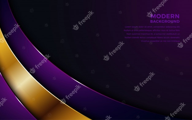 紫色重叠层背景与金色组合。
