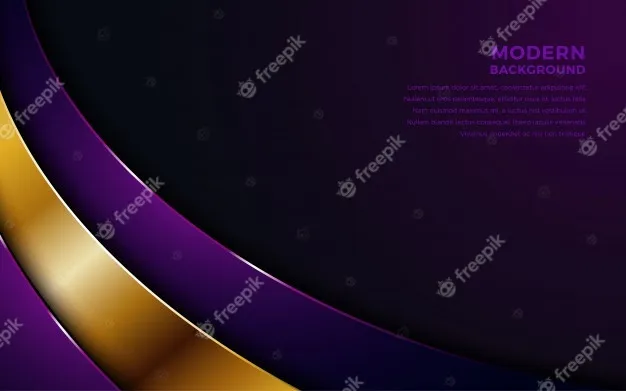 紫色重叠层背景与金色组合。eps,ai矢量模版下载