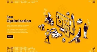 Seo优化等距登录页横幅banner