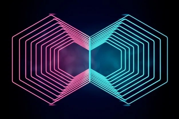 霓虹灯壁纸设计eps,ai矢量模版下载