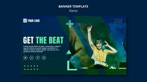 舞蹈概念横幅banner模板