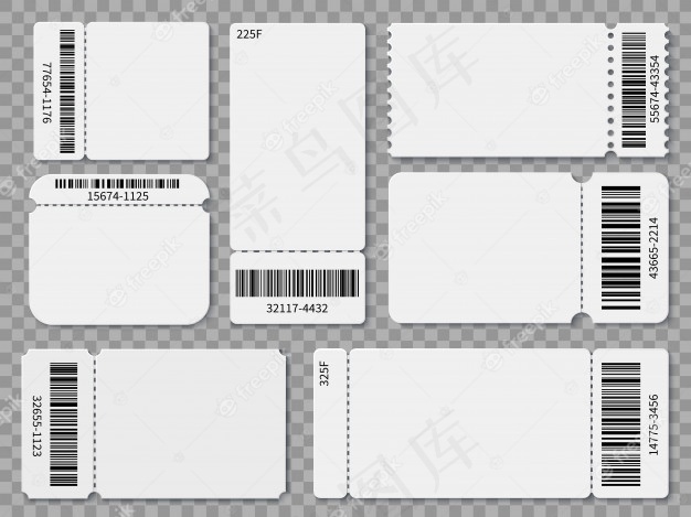票证模板。空白入场券一节音乐会剧院抽奖券和优惠券eps,ai矢量模版下载