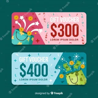 平面设计现代礼券模板