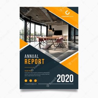 带照片的摘要年报模板