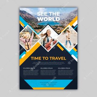 旅游促销宣传单,DM传单模板