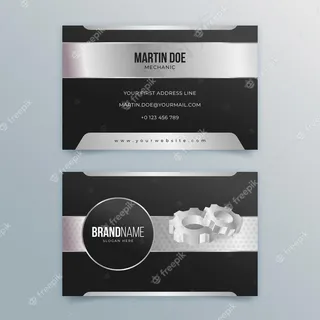 机械双面名片套