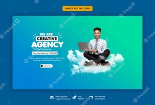 商业推广和创意网页横幅banner模板