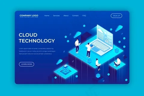 技术概念登录页模板