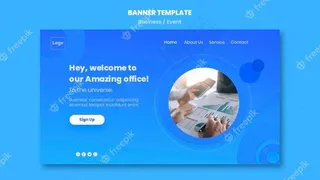 用于横幅banner的社交媒体web模板